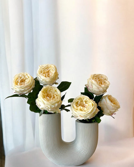 Boeket Rose Wit | The FlowerField