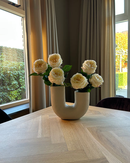 Boeket Rose Wit | The FlowerField