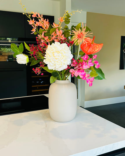 Vaas mat beige S | The FlowerField